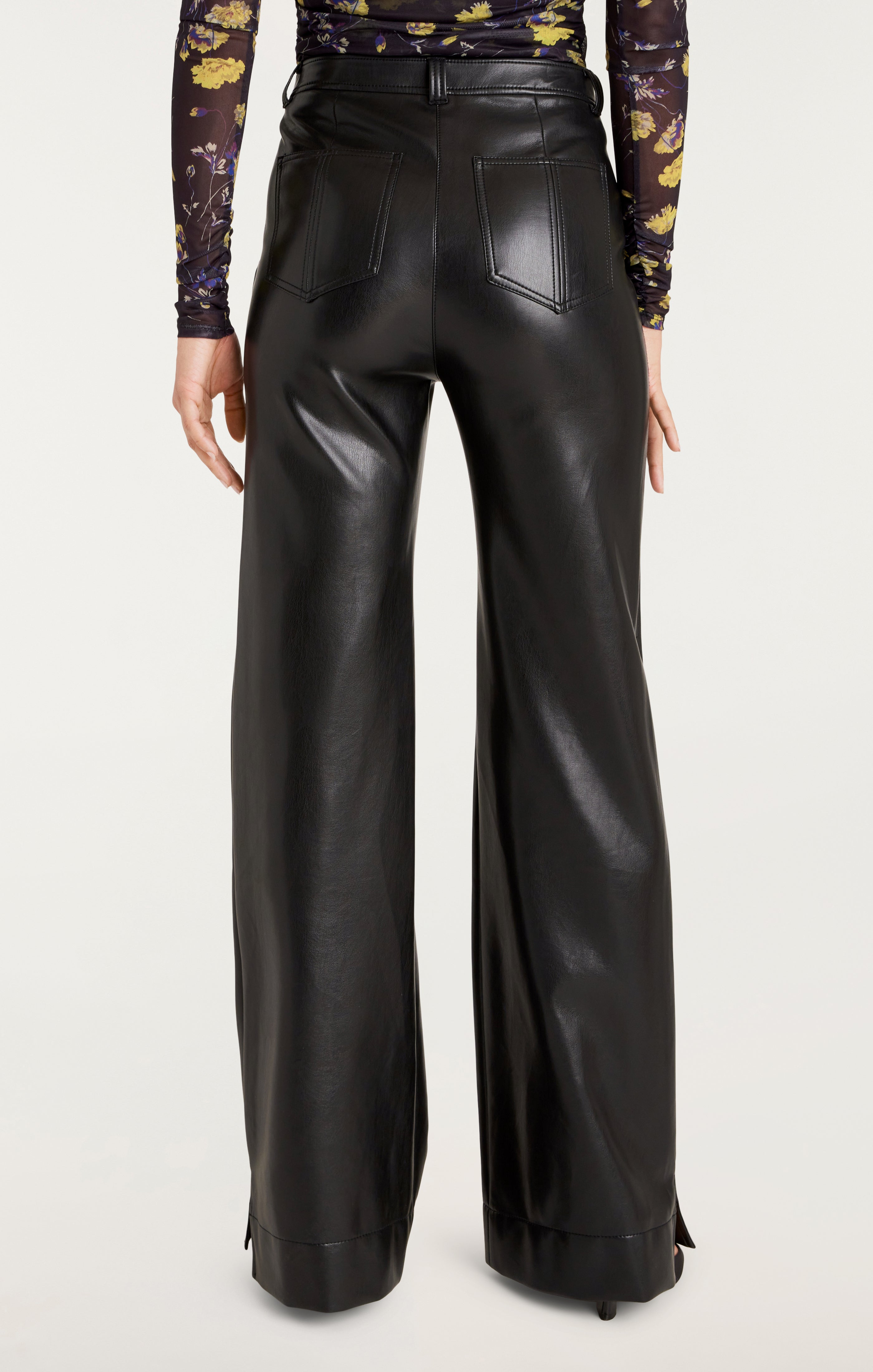 Vegan Leather Long Benji Pant – Cinq à Sept