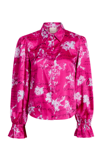 Warm Carnation Long Sleeve Fiona Top