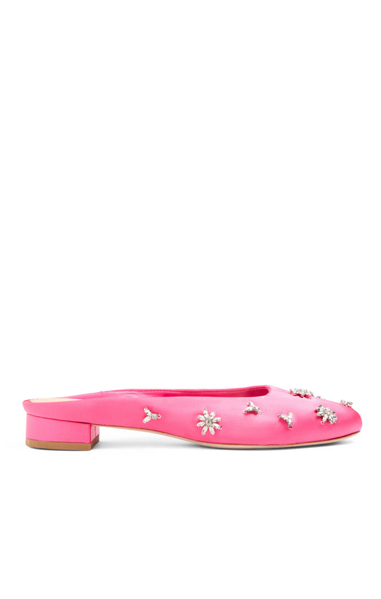 Callie Satin Mule