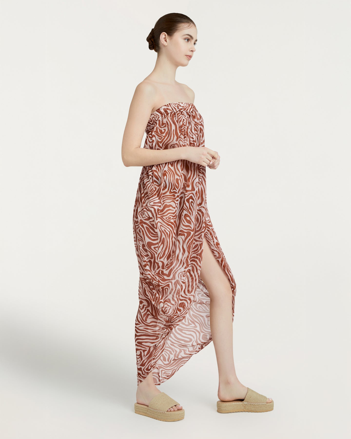 Woodblock Zebra Libbie Coverup
