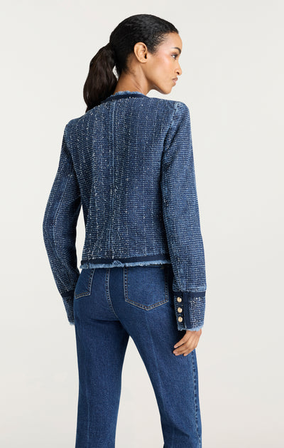 Boucle Denim Zanda Jacket