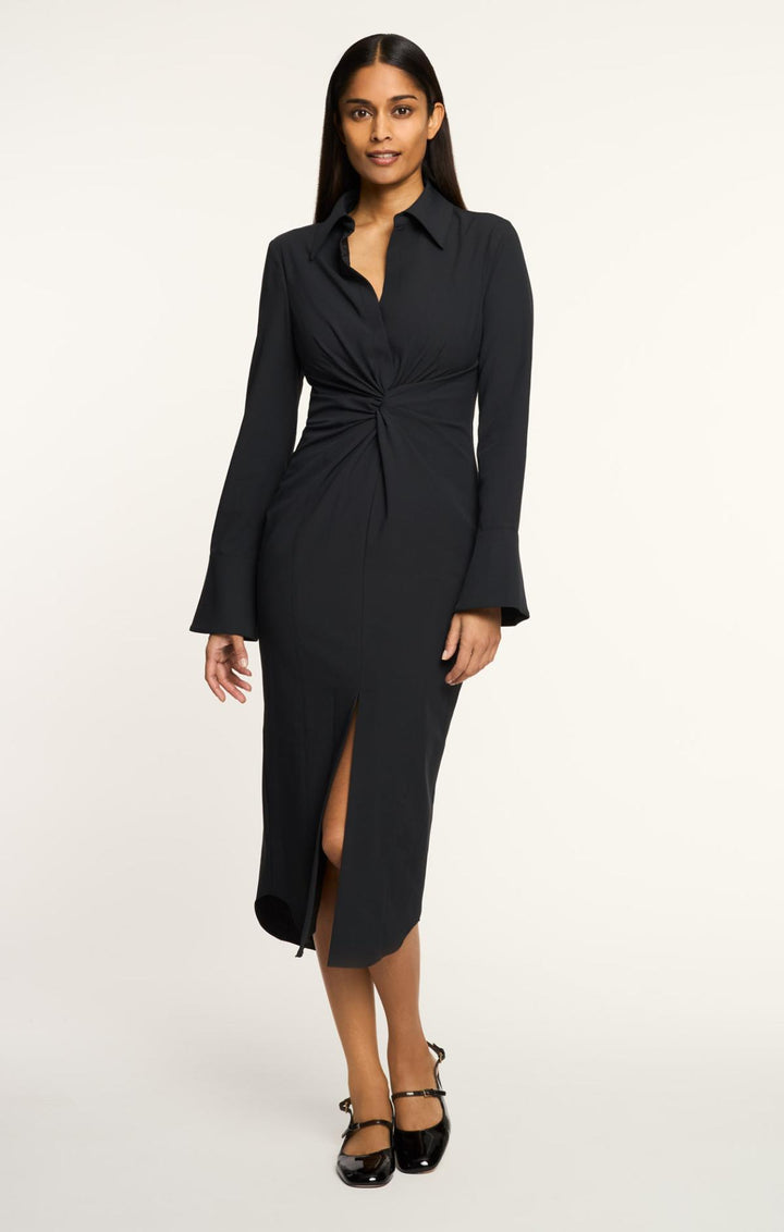 Cinq Sept Women's Midi McKenna Dress - Black - Size 0 Cinq Sept Women's Midi McKenna Dress - Black - Size 0