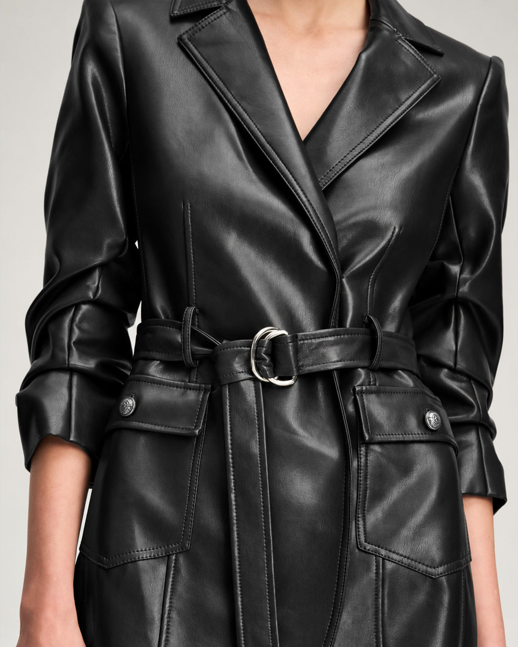Vegan Leather Jenessa Dress