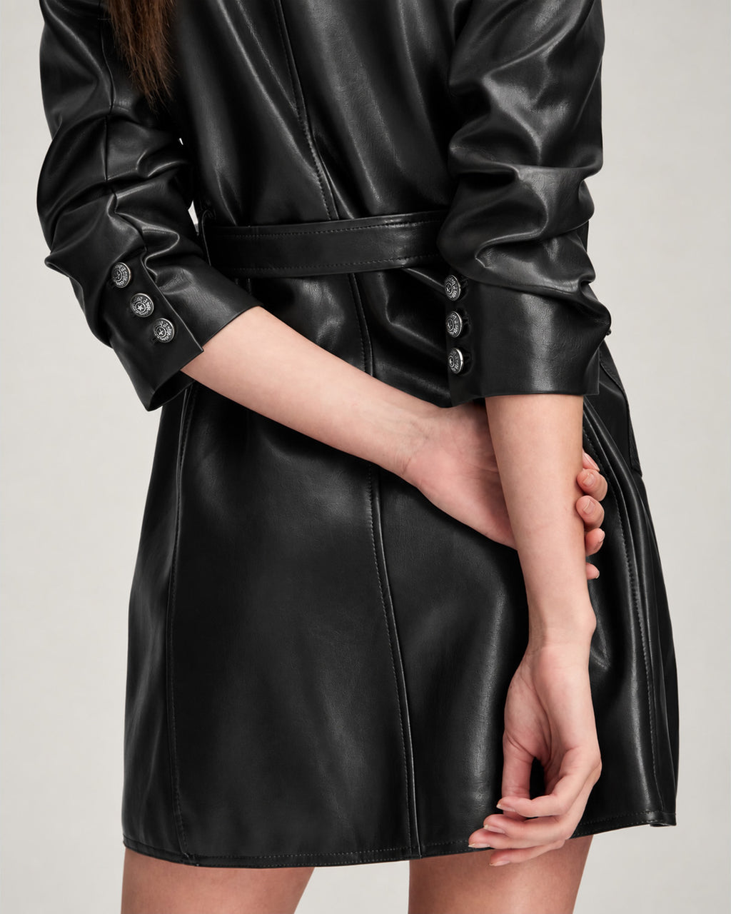 Vegan Leather Jenessa Dress