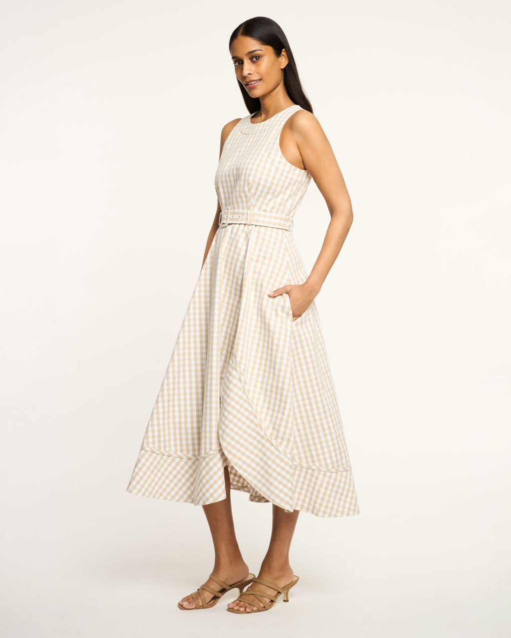 Mini Gingham Denim Zelda Dress