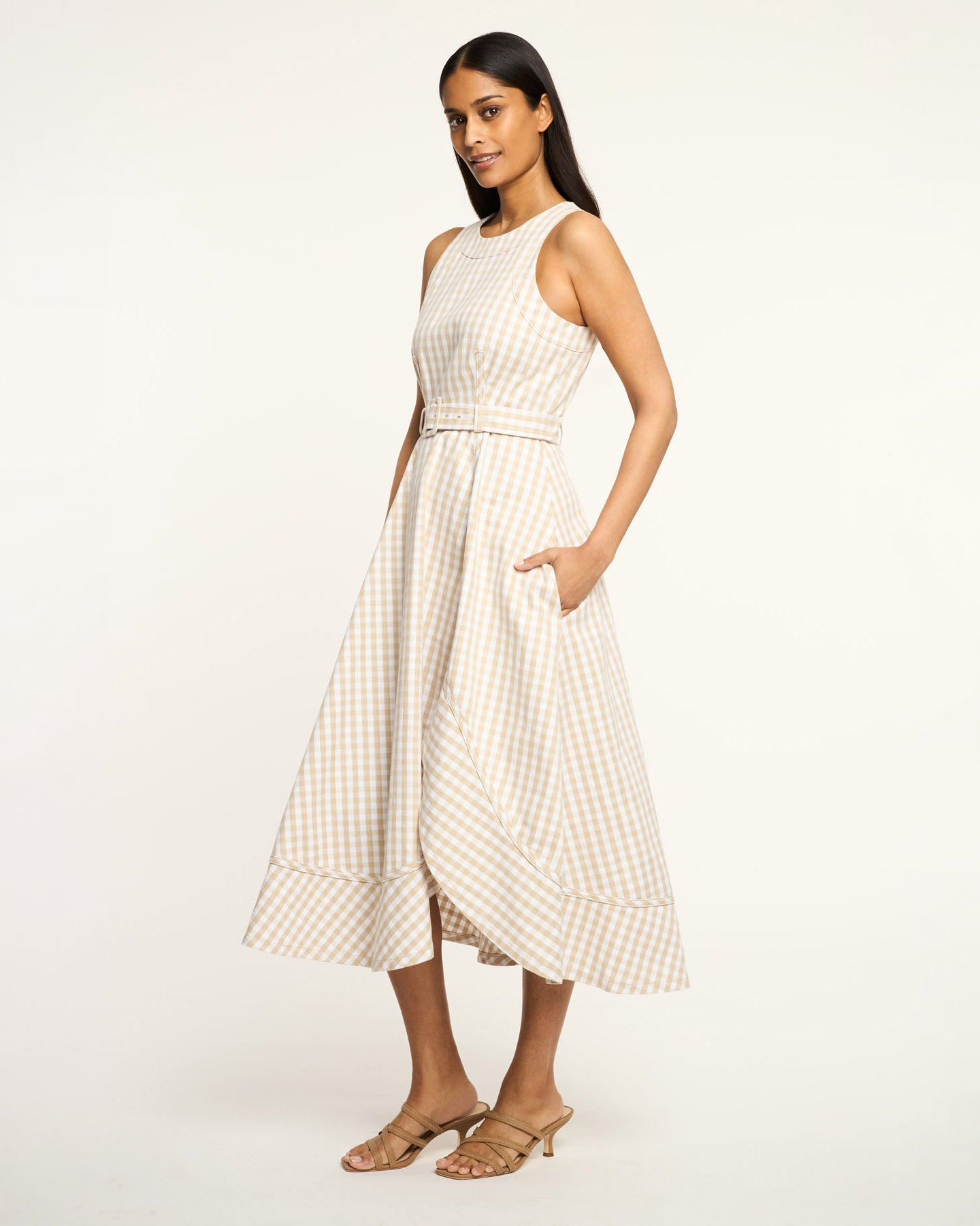 Mini Gingham Denim Zelda Dress