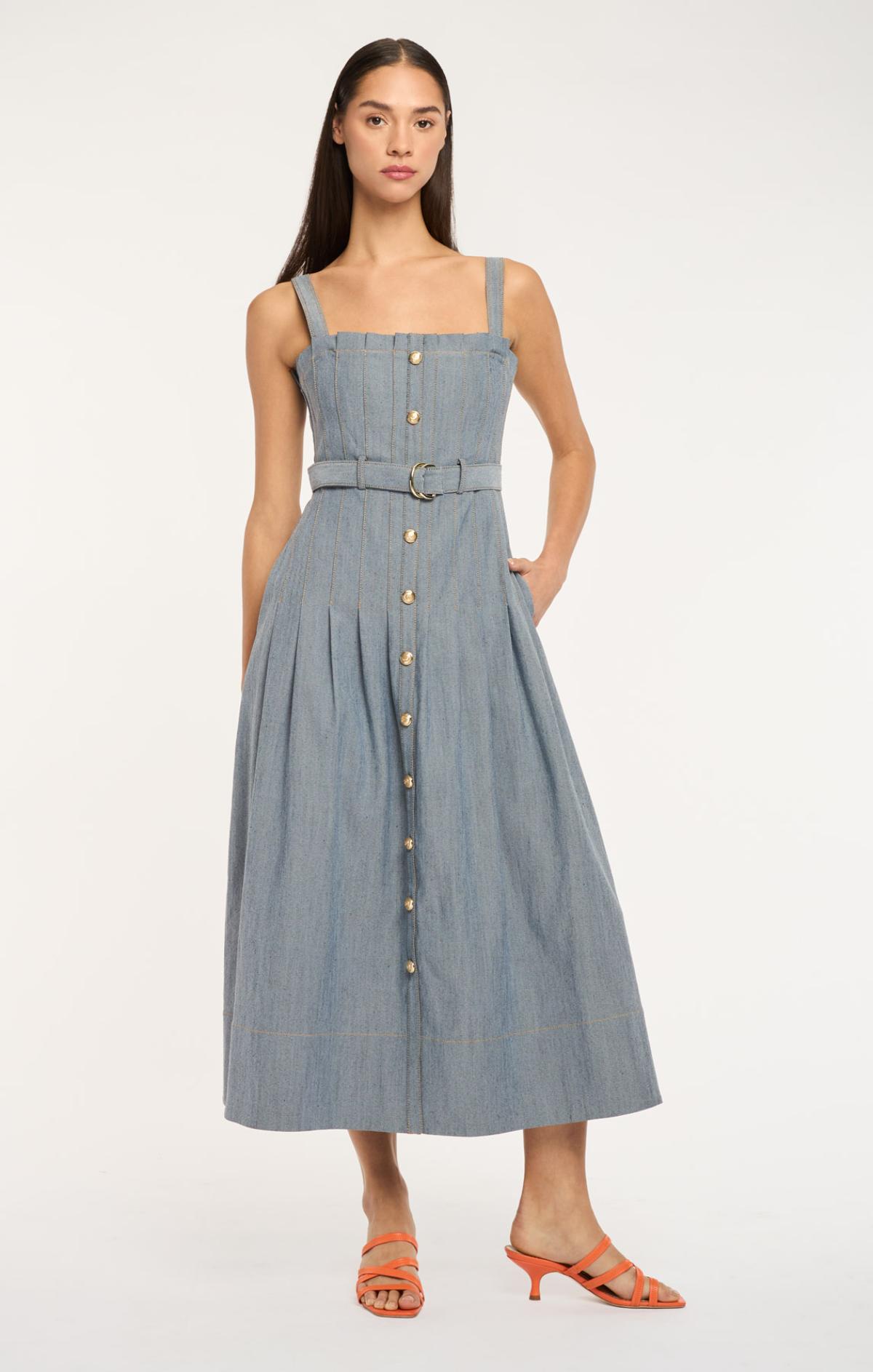 denim blue jean dress Branwen Jean Dress 16 / Light Indigo
