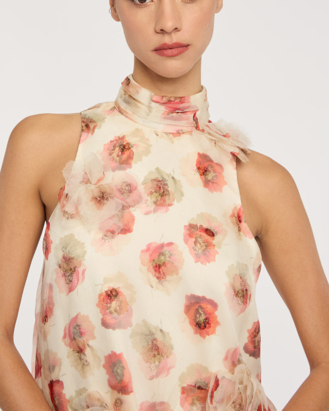 Floating Poppies Sylvia Dress