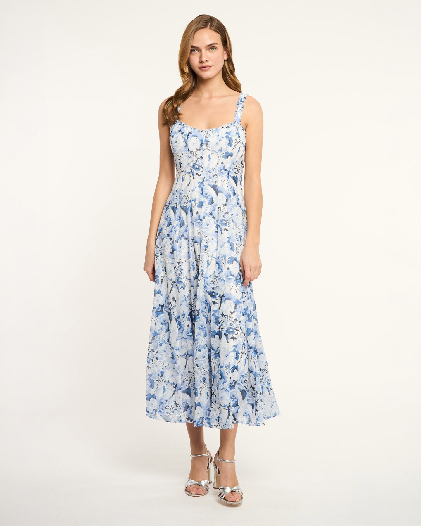 Cinq a Sept Heirloom Petals Marmo Dress in Navy