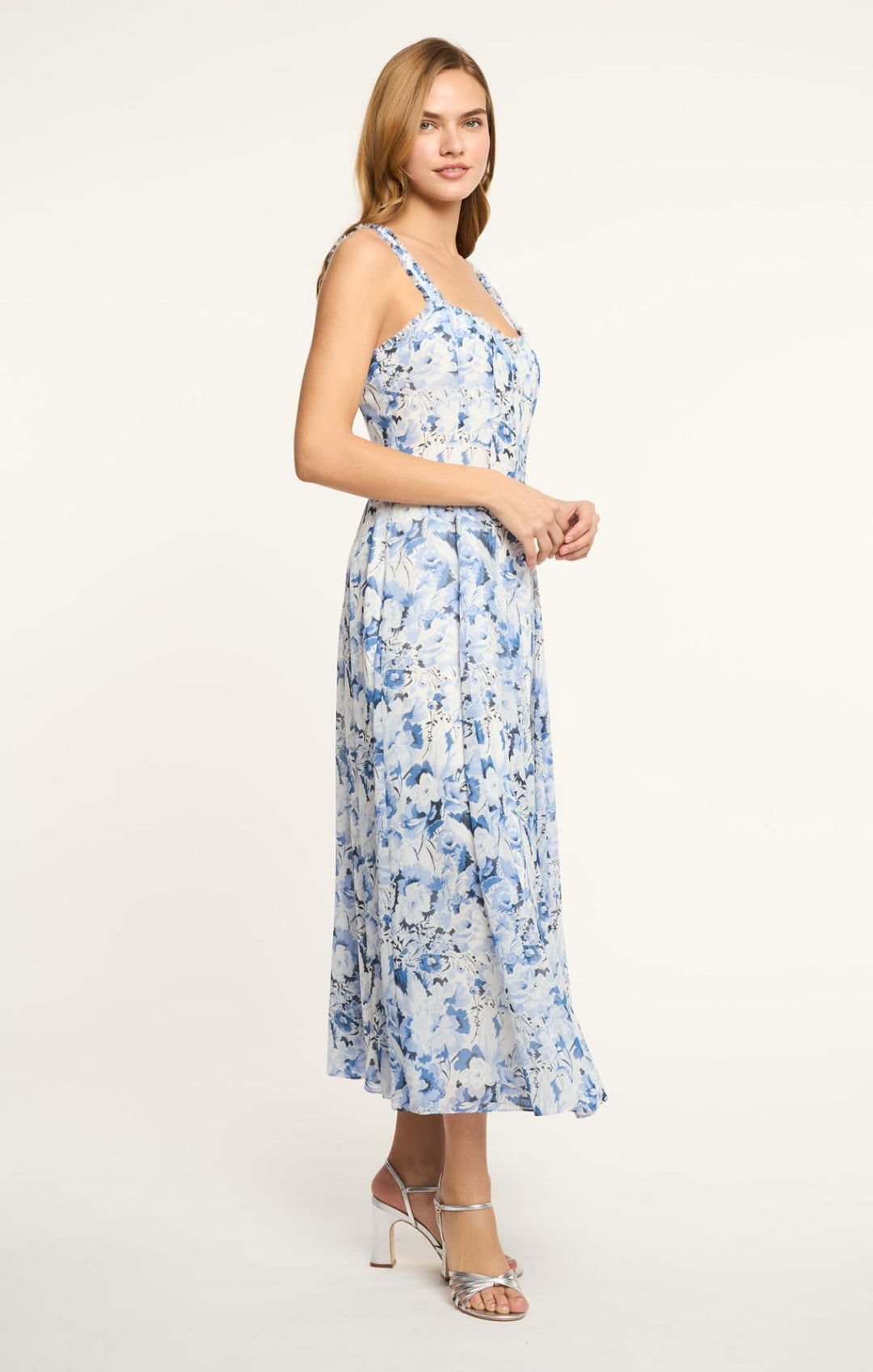 ワンピース Isette Floral Chiffon Dress light petale Heirloom Petals Marmo Dress – Cinq à Sept