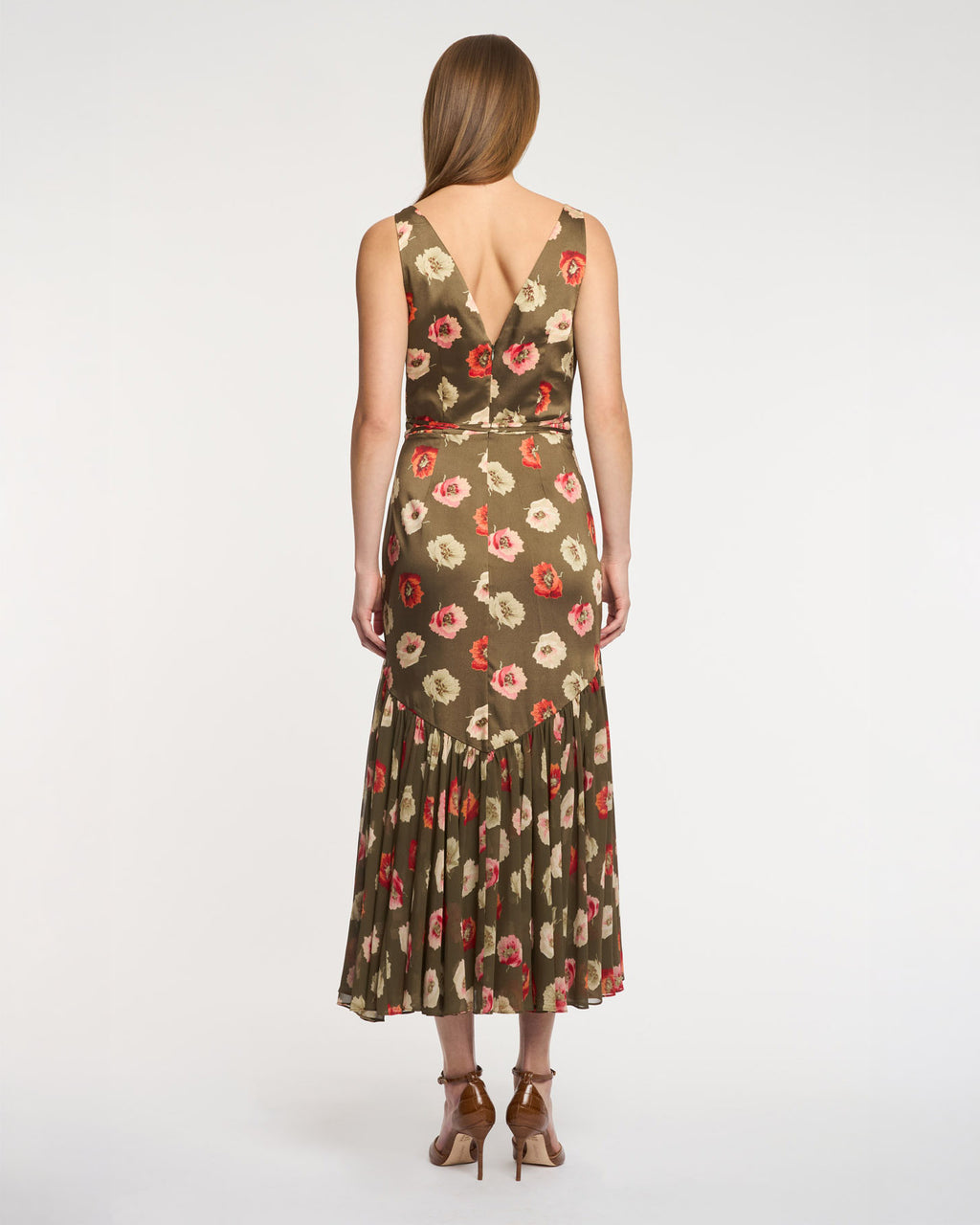 Floating Poppies Makaila Dress
