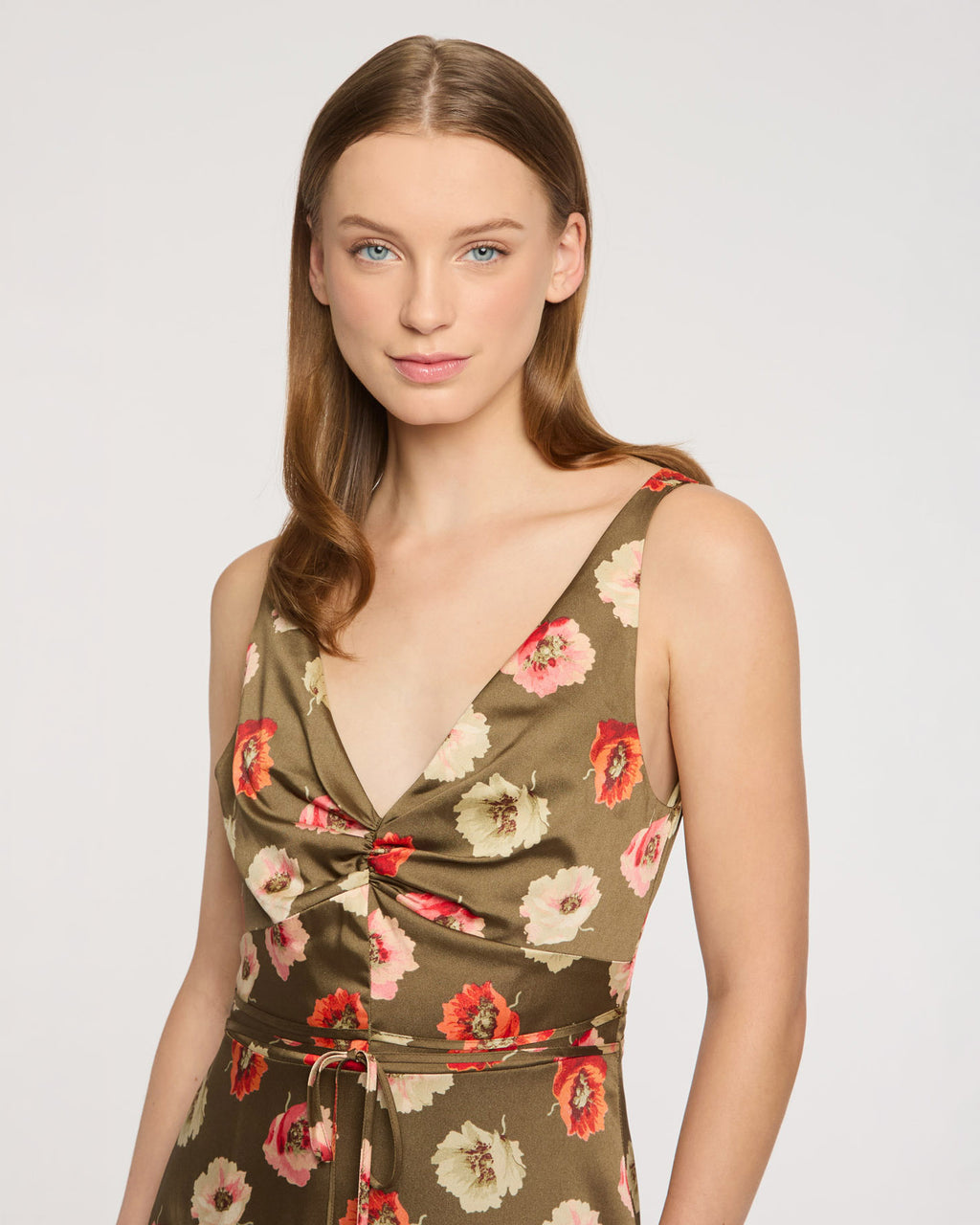 Floating Poppies Makaila Dress