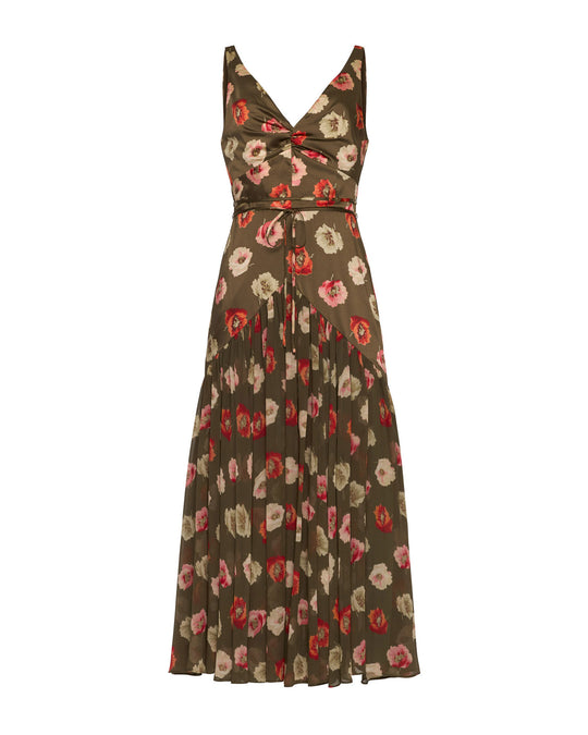 Floating Poppies Makaila Dress
