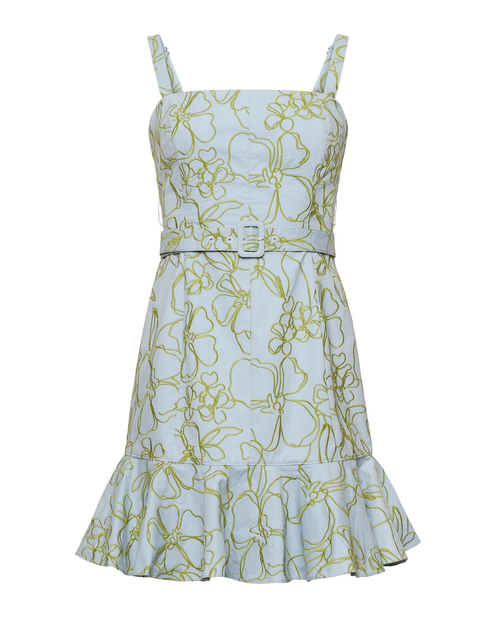 Embroidered Malva Floral Tonya Dress