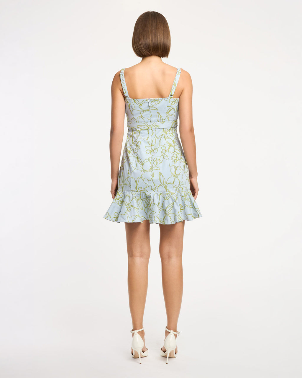 Embroidered Malva Floral Tonya Dress