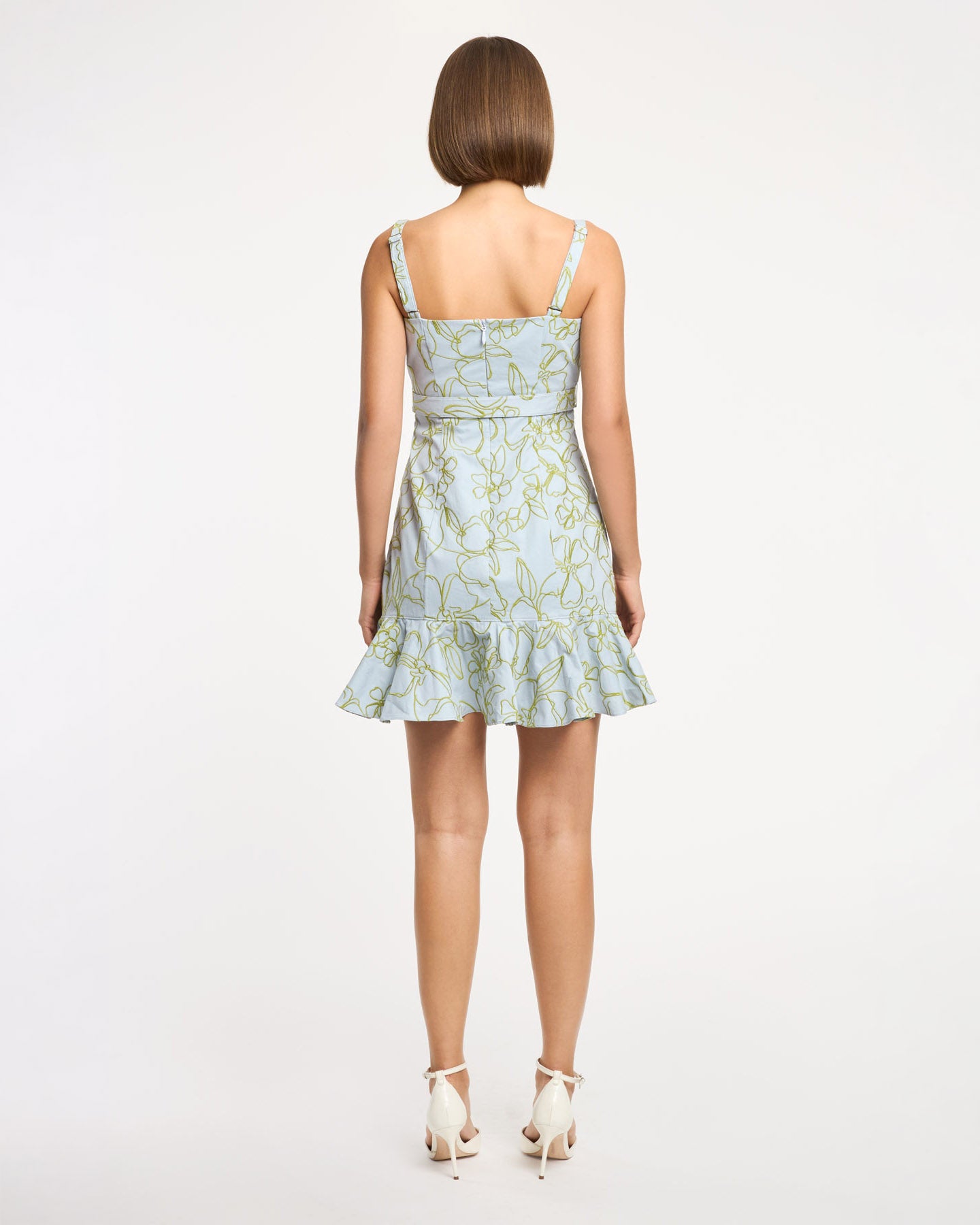 Embroidered Malva Floral Tonya Dress