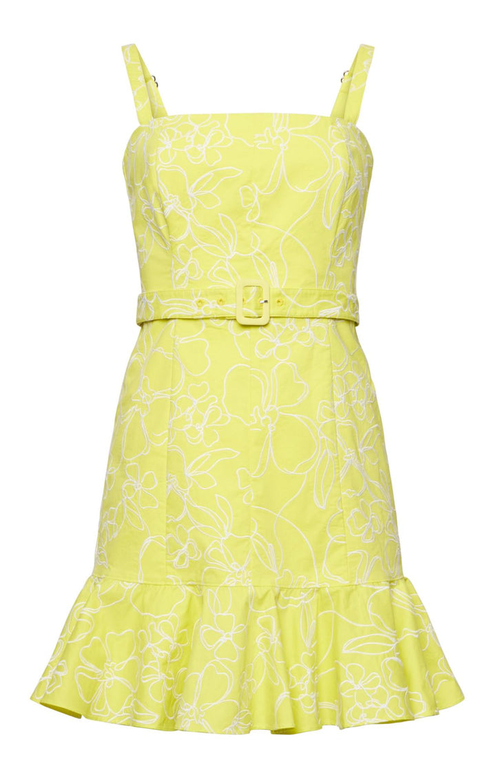 sachin and babi light blue dress Vintage Embroidered Mexican Dress: Green Fruit Design, Pockets main image 1
