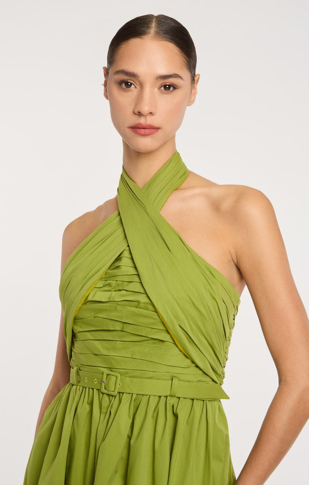 Cinq à Sept Marcie Halter Dress in Dark Lime at Nordstrom, Size 4