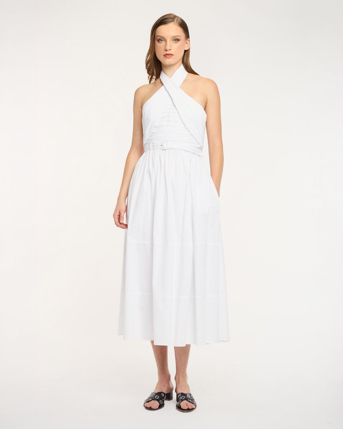 cinq a sept white dress Veena Jean Wash cold or dry clean Mini Branwen Jean Dress
