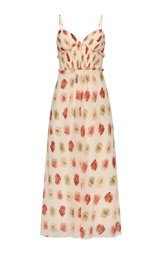 Floating Poppies Carline Dress