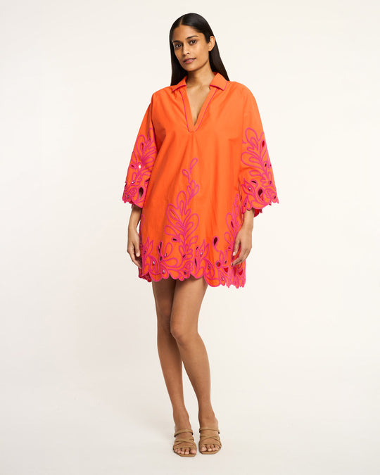 Paisley Bloom Embroidered Arcia Kaftan