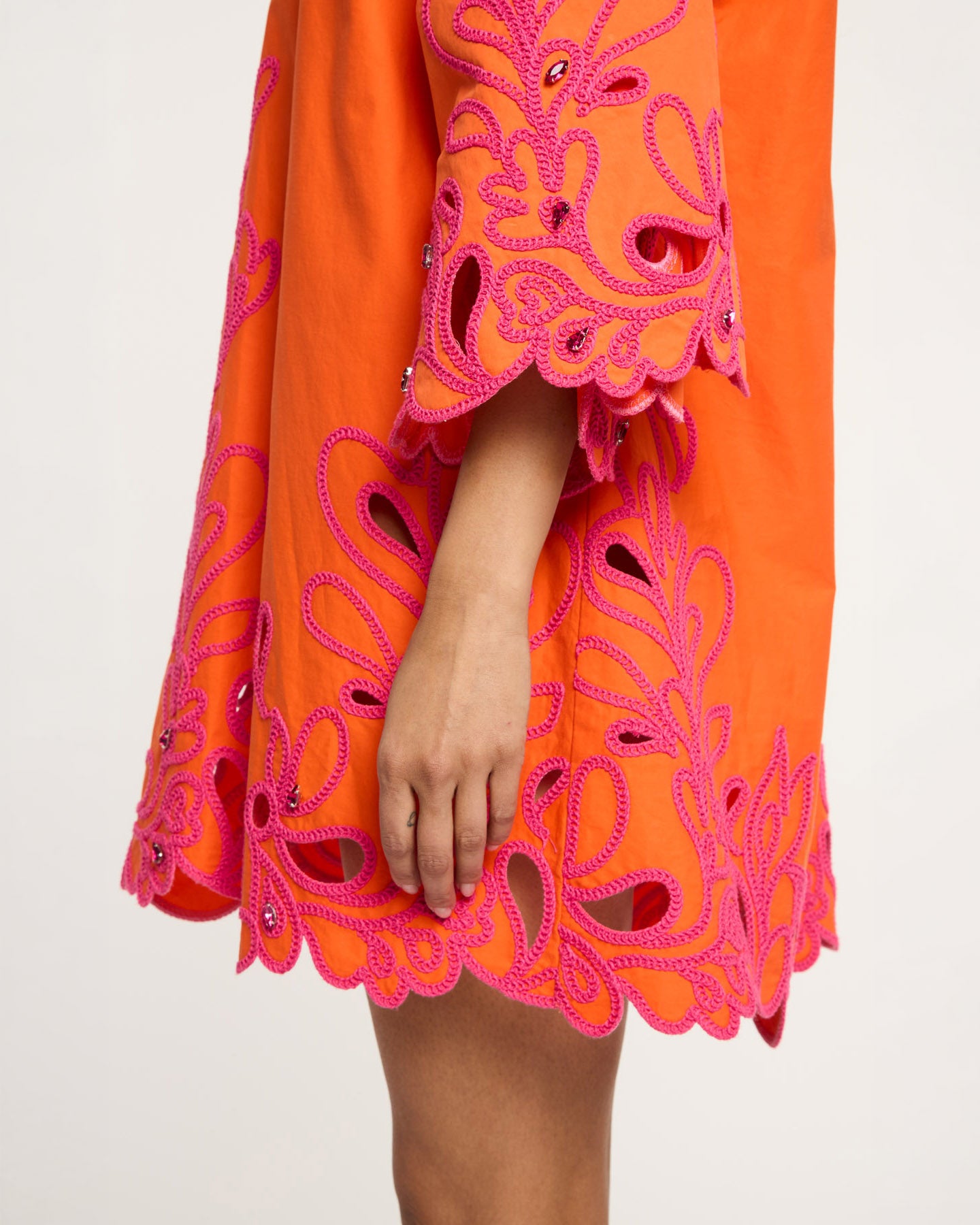 Paisley Bloom Embroidered Arcia Kaftan