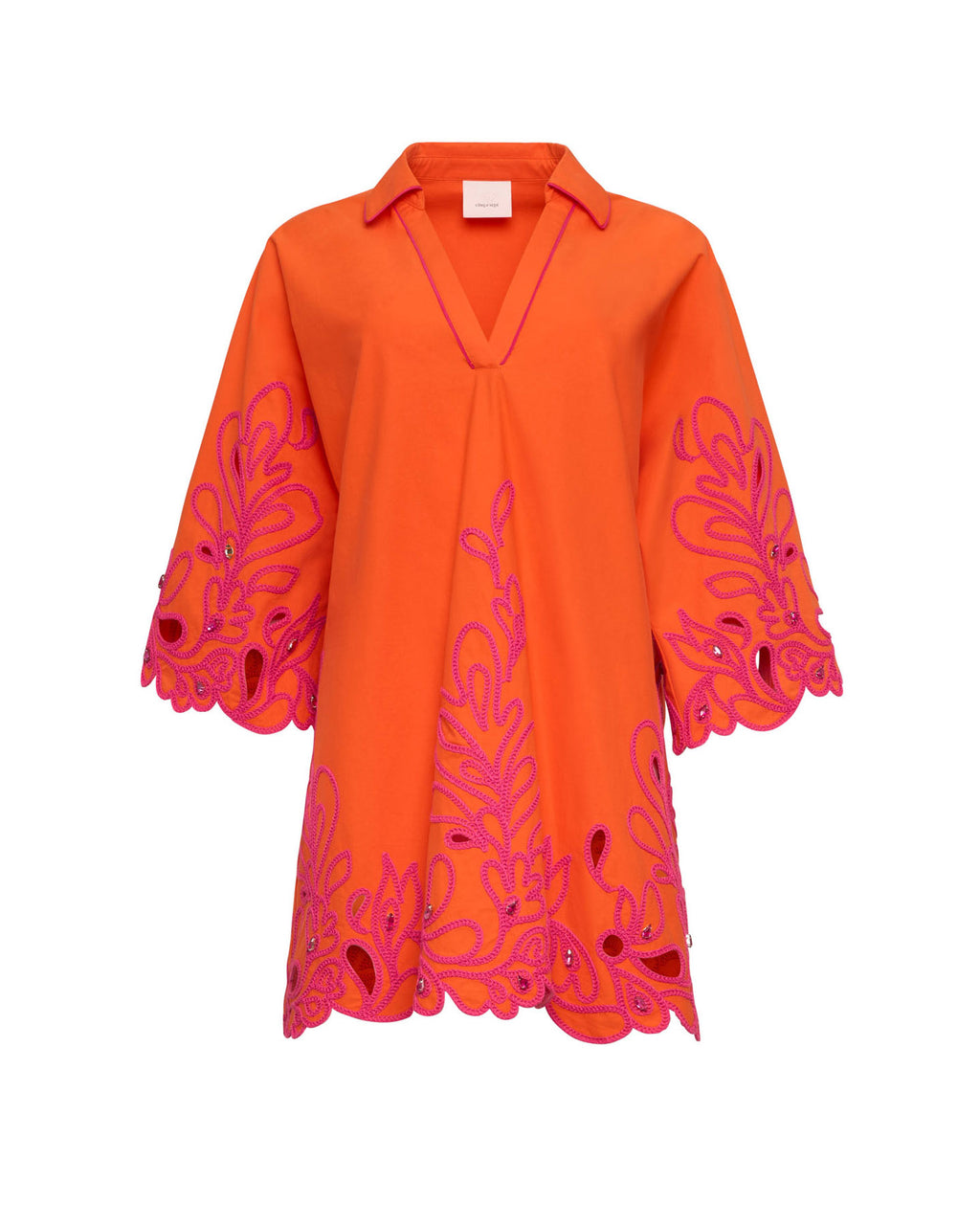 Paisley Bloom Embroidered Arcia Kaftan