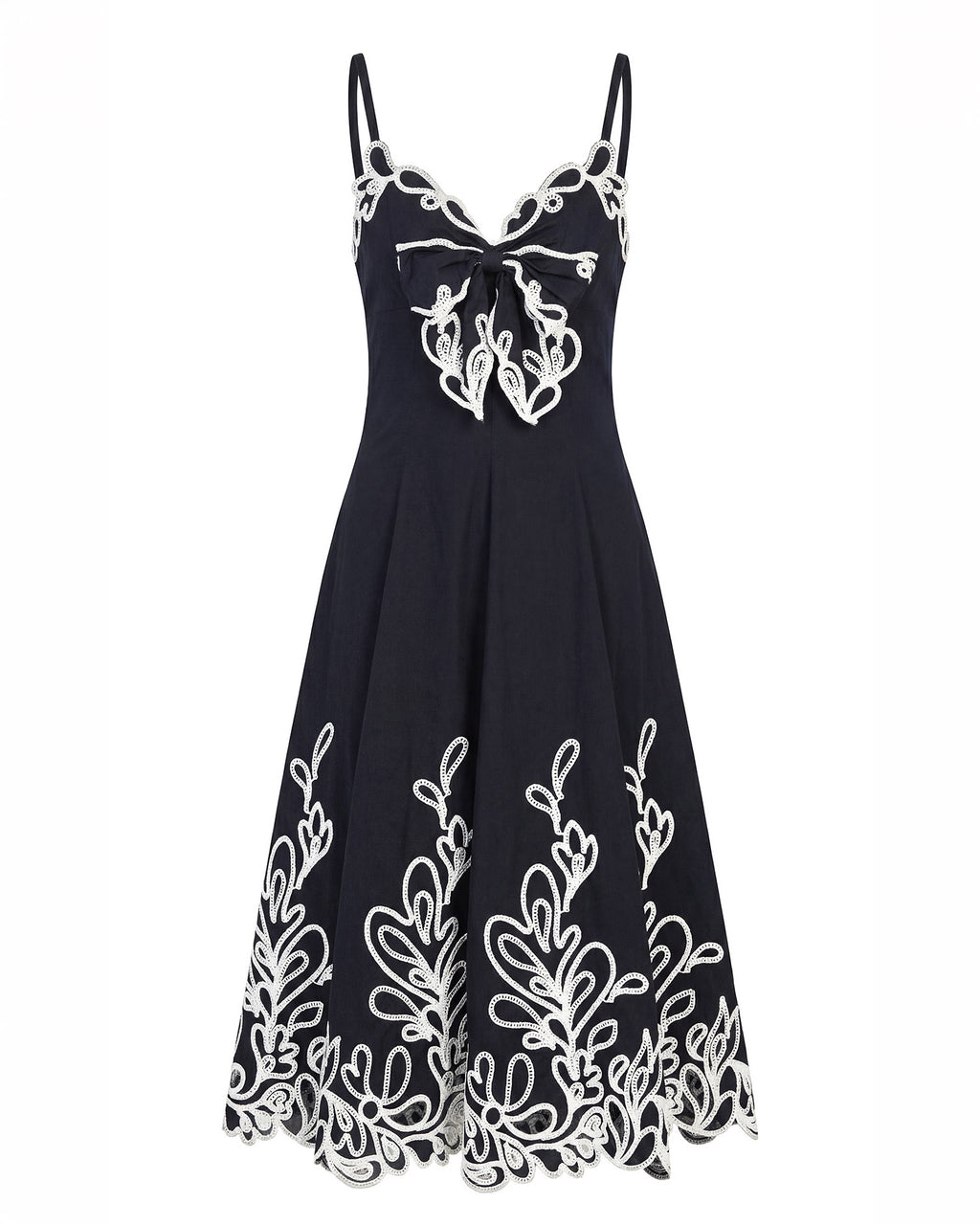 Paisley Bloom Embroidered Dama Dress