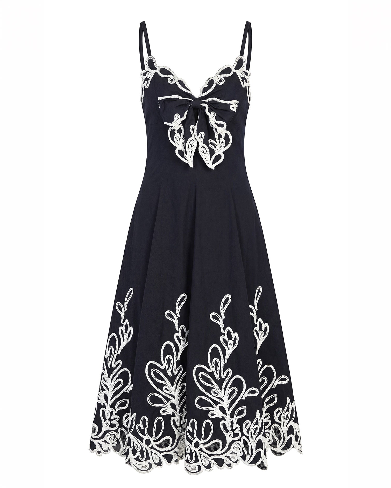 Paisley Bloom Embroidered Dama Dress