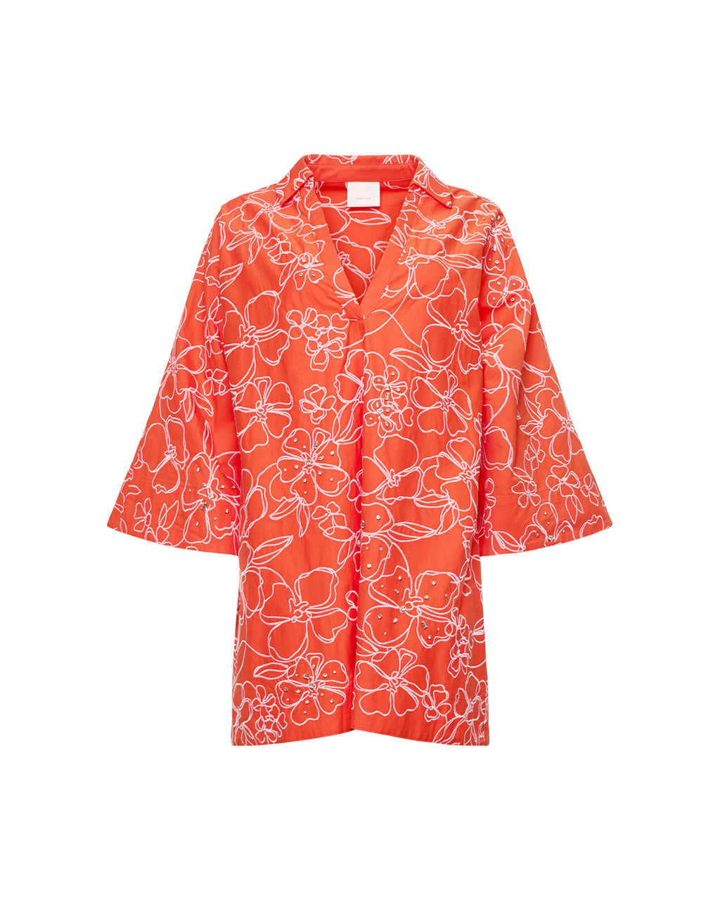 Embroidered Poplin Arcia Kaftan