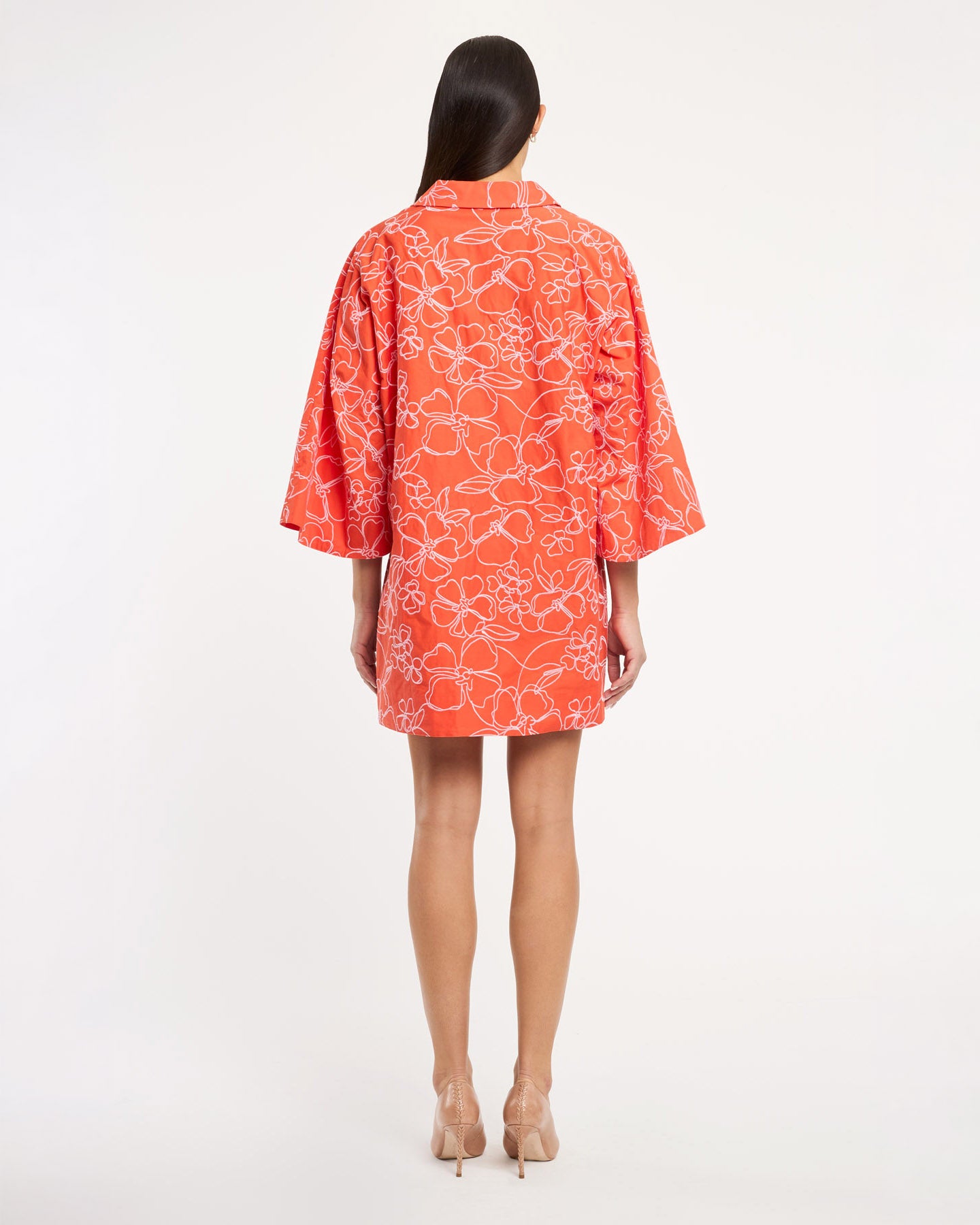 Embroidered Poplin Arcia Kaftan