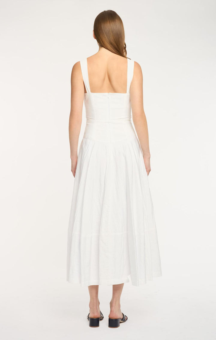 sleeveless midi dress white Jerome Midi Dress In White