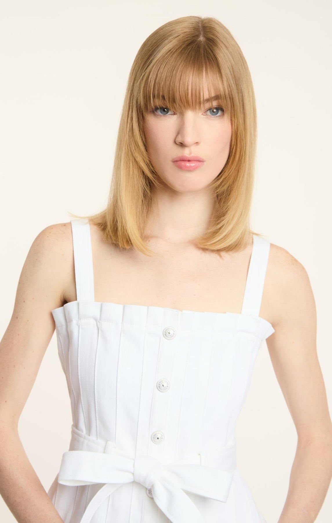 cinq a sept white denim dress White Denim Cambree Dress