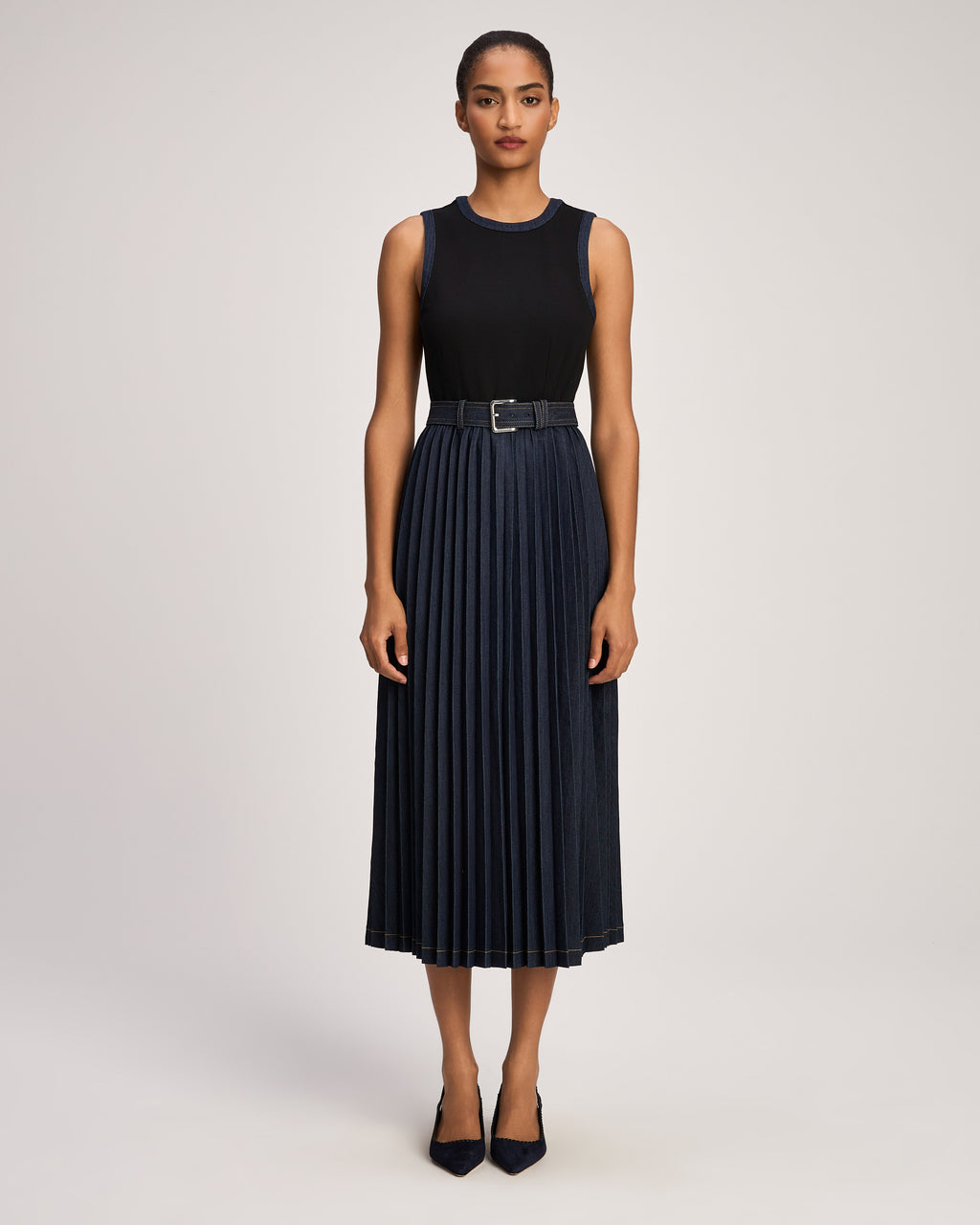 Ponte Indigo Crosby Dress