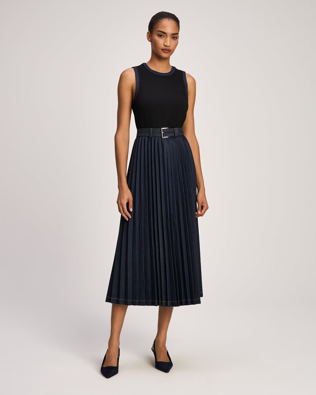 Ponte Indigo Crosby Dress