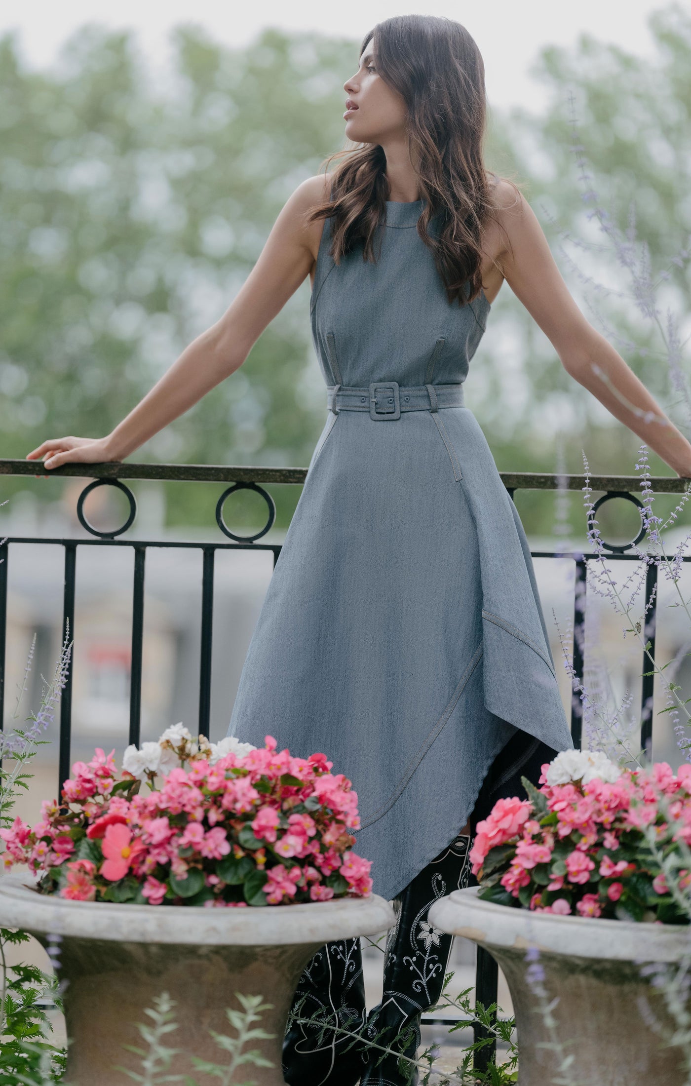 cinq a sept dress denim Denim Nova Dress Indigo