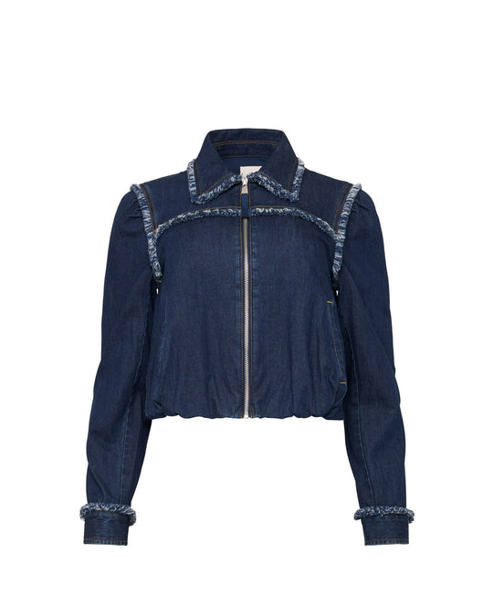 Bicolor Fringe Indria Jacket