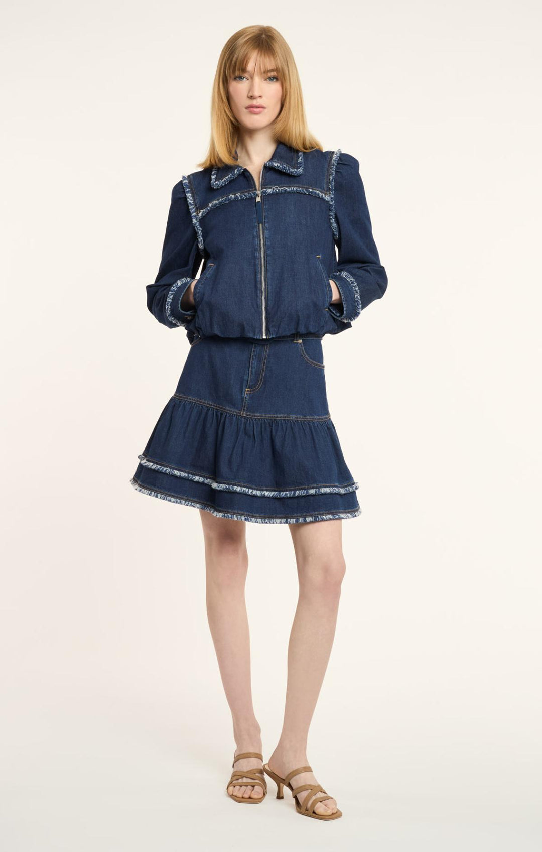 Bicolor Fringe Indria Jacket – Cinq à Sept