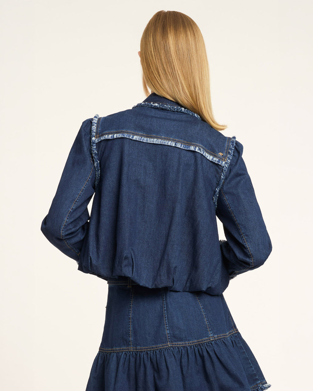 Bicolor Fringe Indria Jacket