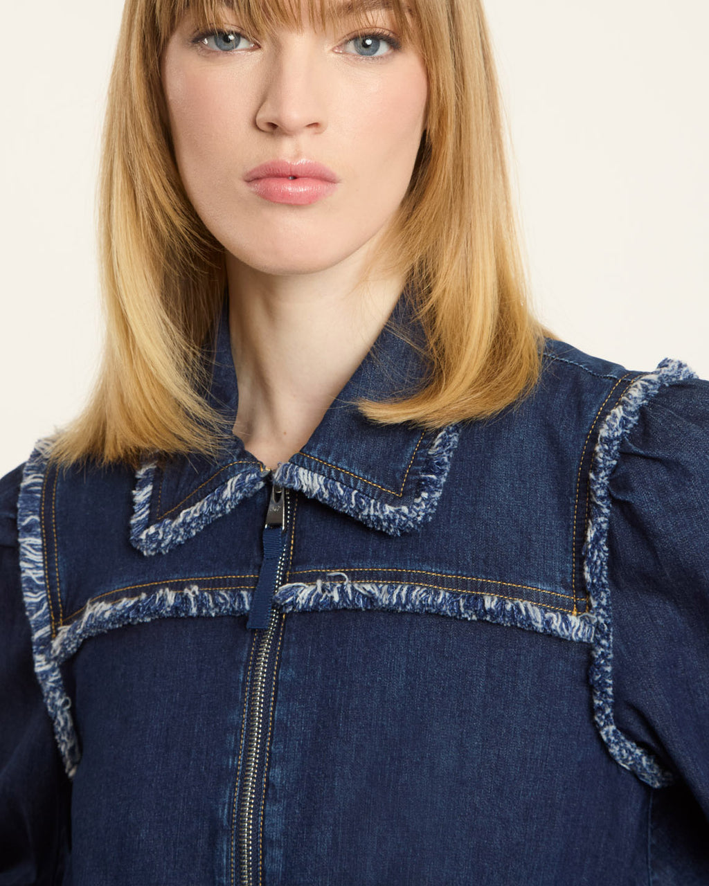 Bicolor Fringe Indria Jacket