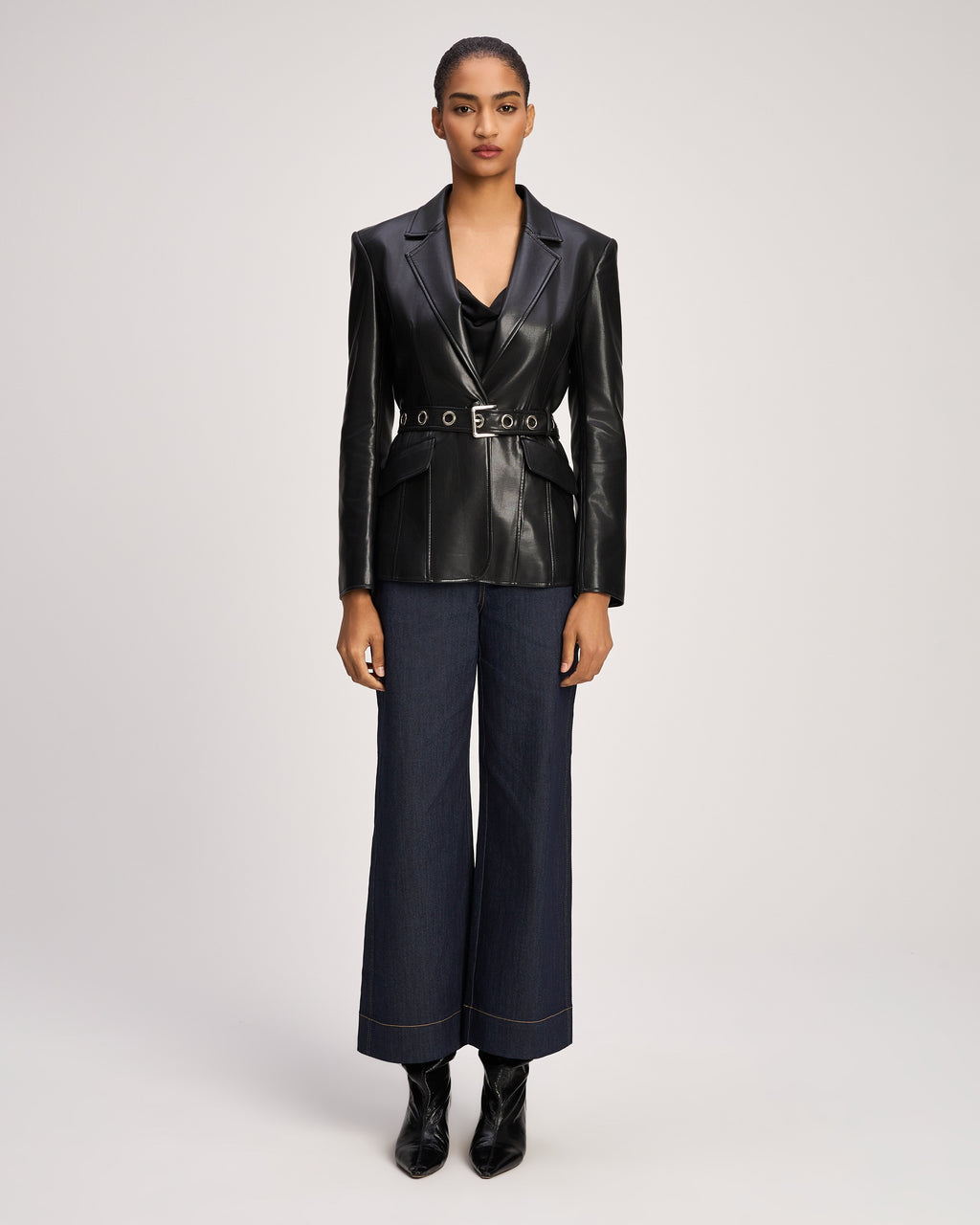 Vegan Leather Santana Blazer
