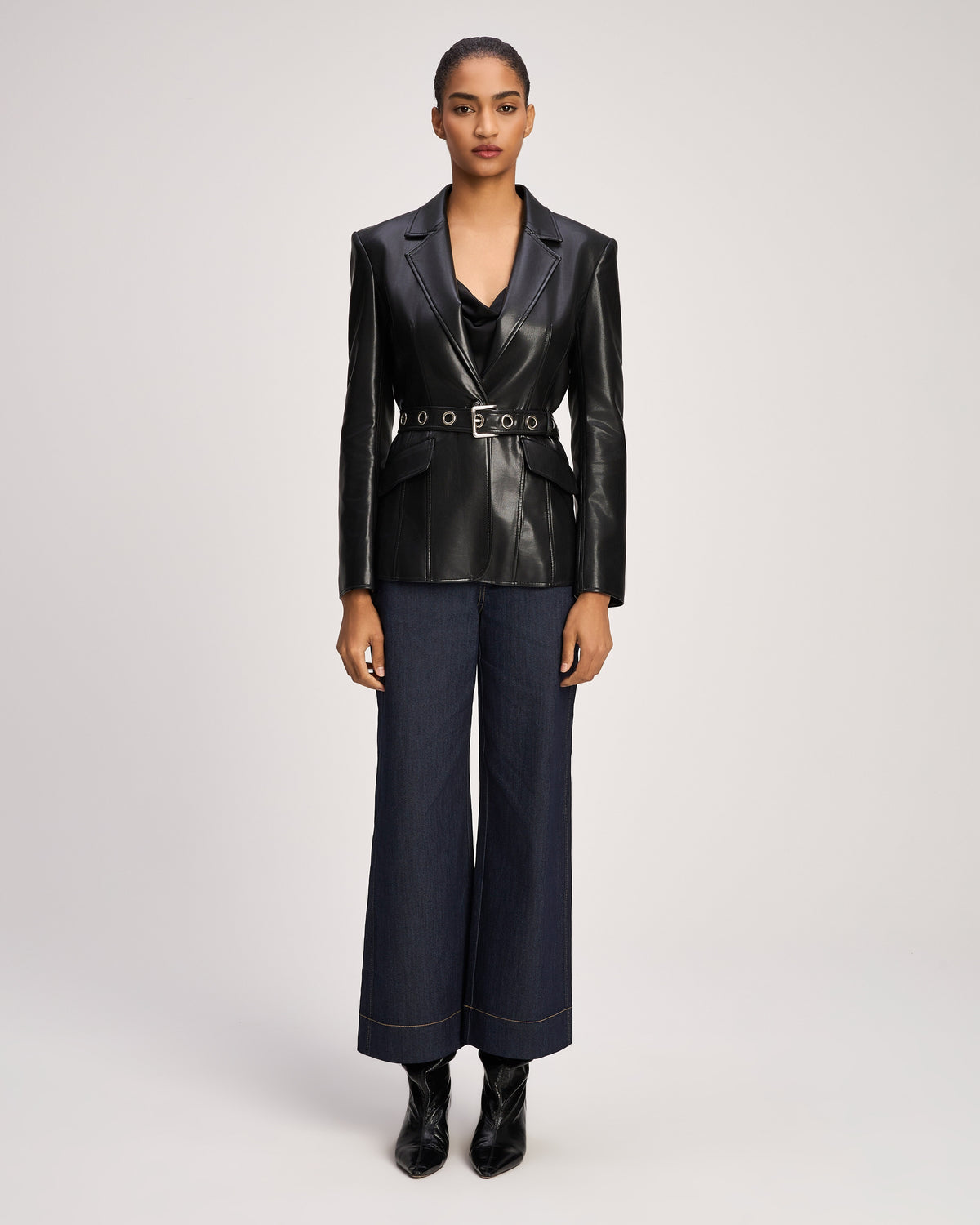 Vegan Leather Santana Blazer