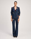 Rhinestone Roses Denim Khloe Blazer