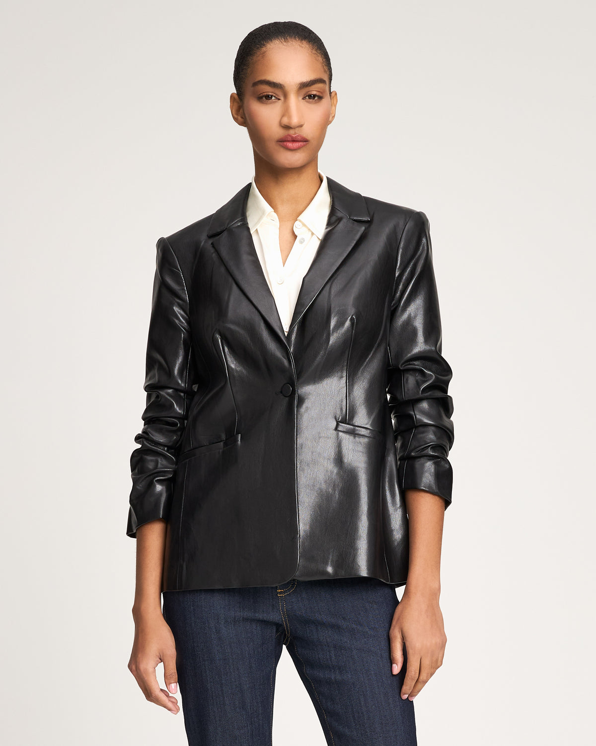 Vegan Leather Kylie Blazer