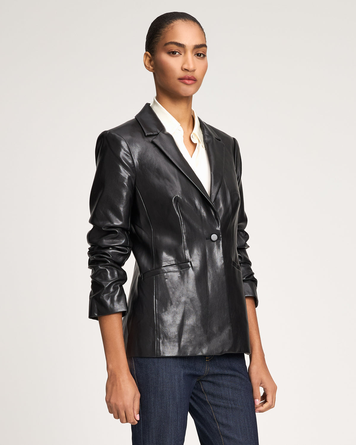 Vegan Leather Kylie Blazer