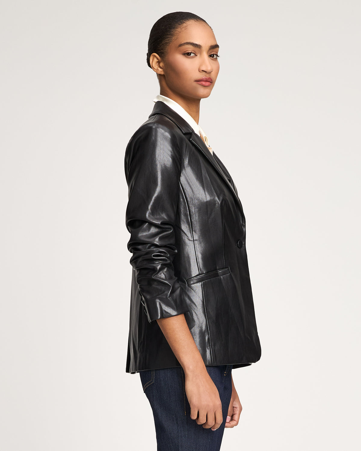 Vegan Leather Kylie Blazer