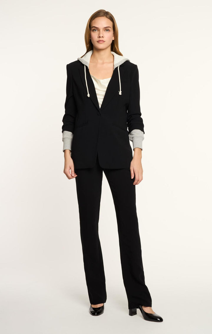 black dress doll Men's Performance Black Blazer (4-Way Stretch/Wrinkle Free Sport Coat)
