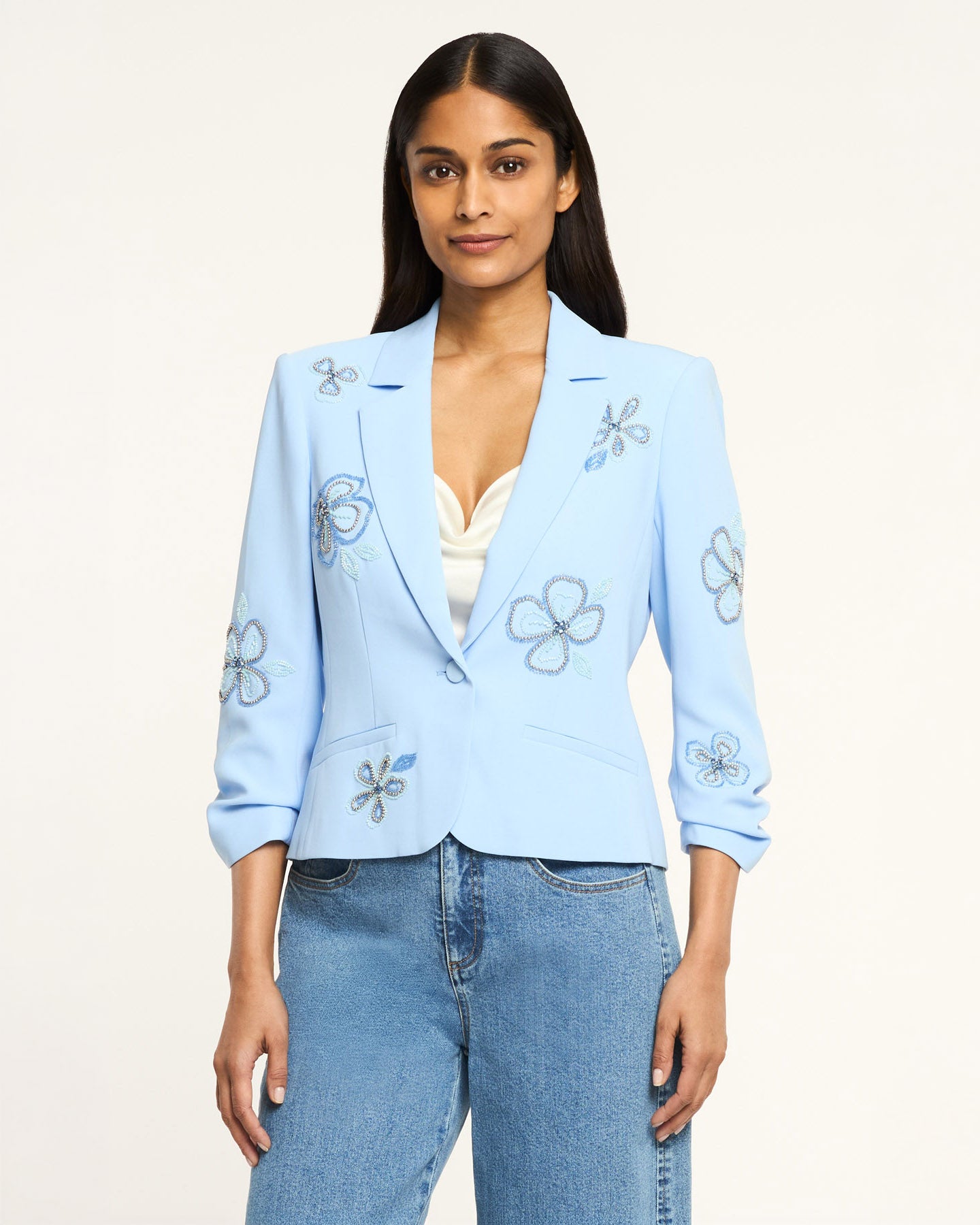 Beaded Flowers Le Petit Khloe Blazer