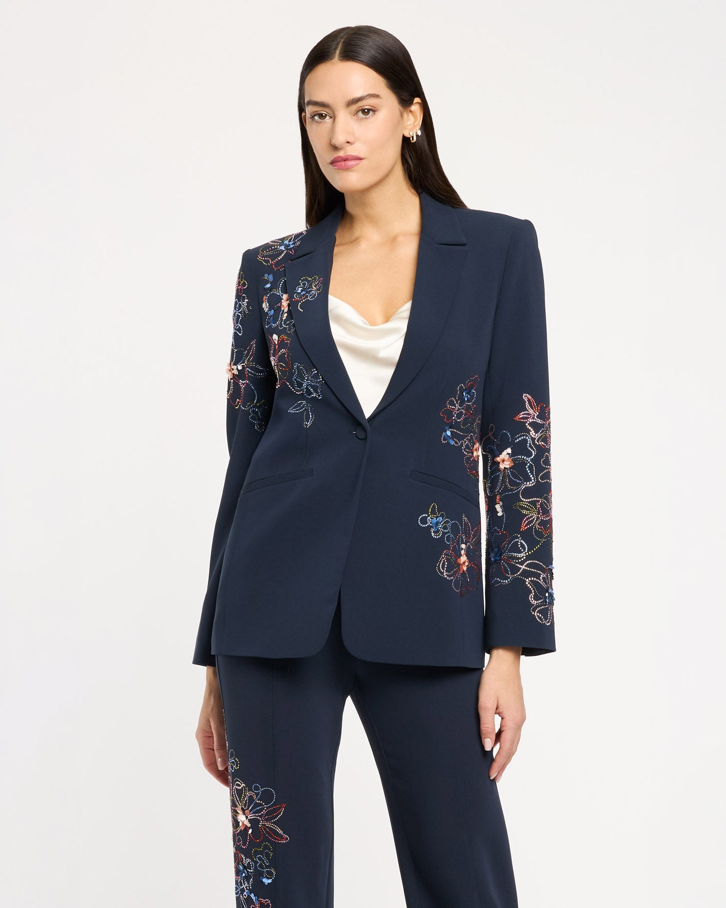 Blooming Linework Karlie Blazer