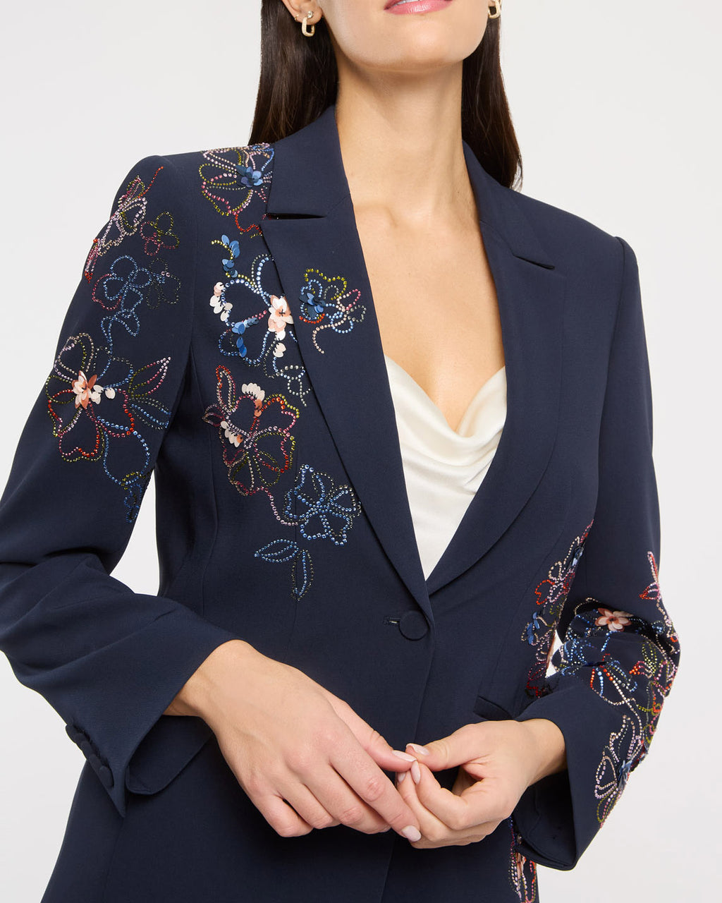 Blooming Linework Karlie Blazer